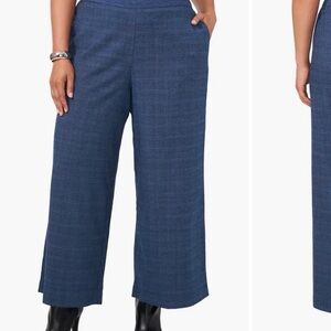 Vince Camuto Navy Wide-Leg Pants